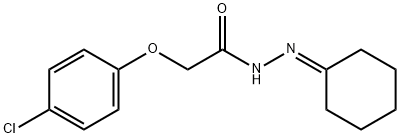 2-(4-chlorophenoxy)-N'-cyclohexylideneacetohydrazide Struktur