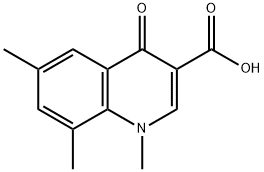 1,6,8-trimethyl-4-oxo-1,4-dihydroquinoline-3-carboxylic acid Struktur