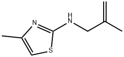 2-Thiazolamine,4-methyl-N-(2-methyl-2-propenyl)-(9CI) Struktur