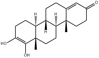 17,17a-Dihydroxy-D-homoandrosta-4,17-dien-3-one Struktur