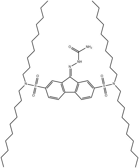 9-[(AMINOCARBONYL)HYDRAZONO]-N(2),N(2),N(7),N(7)-TETRAKISDECYL-9 Struktur