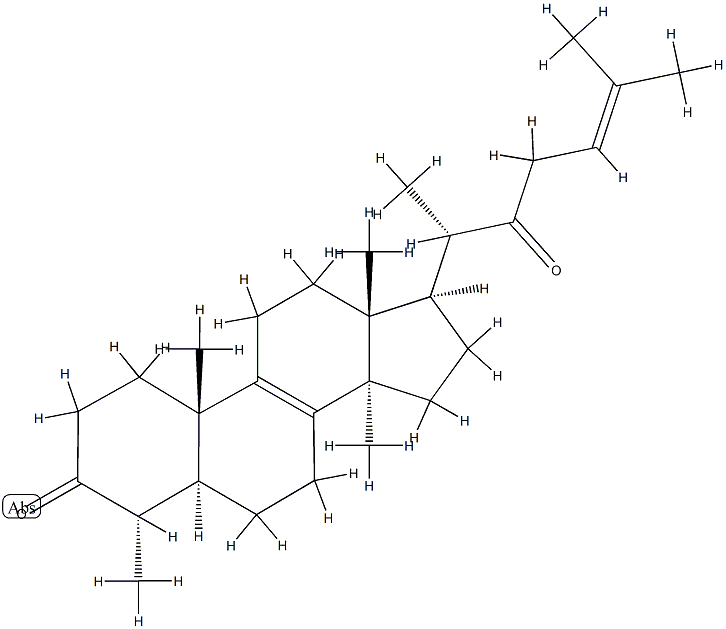 (20S)-4α,14-Dimethyl-5α-cholesta-8,24-diene-3,22-dione Struktur