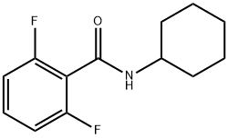 N-cyclohexyl-2,6-difluorobenzamide Struktur