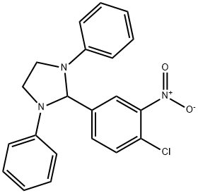 2-(4-chloro-3-nitrophenyl)-1,3-diphenylimidazolidine Struktur