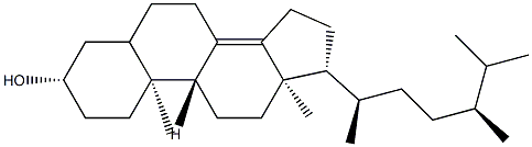 Ergost-8(14)-en-3β-ol Struktur