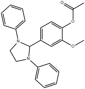 4-(1,3-diphenyl-2-imidazolidinyl)-2-methoxyphenyl acetate Struktur