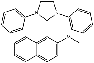 2-(2-methoxy-1-naphthyl)-1,3-diphenylimidazolidine Struktur