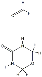 Formaldehyde, polymer with tetrahydro-4H-1,3,5-oxadiazin-4-one Struktur