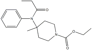 4-methyl-4-[(1-oxopropyl)phenylamino]-, ethyl ester Struktur