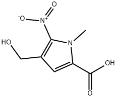 1H-Pyrrole-2-carboxylicacid,4-(hydroxymethyl)-1-methyl-5-nitro-(9CI) Struktur