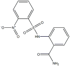 2-[({2-nitrophenyl}sulfonyl)amino]benzamide Struktur