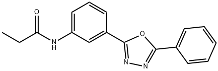 N-[3-(5-phenyl-1,3,4-oxadiazol-2-yl)phenyl]propanamide Struktur