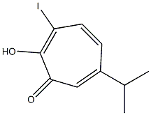 7-iodohinokitiol Struktur