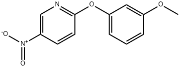 2-(3-Methoxyphenoxy)-5-nitropyridine Struktur