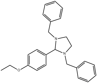 4-(1,3-dibenzyl-2-imidazolidinyl)phenyl ethyl ether Struktur