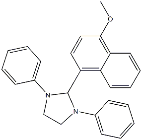 2-(4-methoxy-1-naphthyl)-1,3-diphenylimidazolidine Struktur