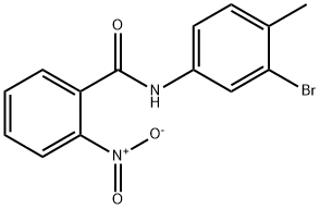 N-(3-bromo-4-methylphenyl)-2-nitrobenzamide Struktur