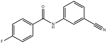 N-(3-cyanophenyl)-4-fluorobenzamide Struktur