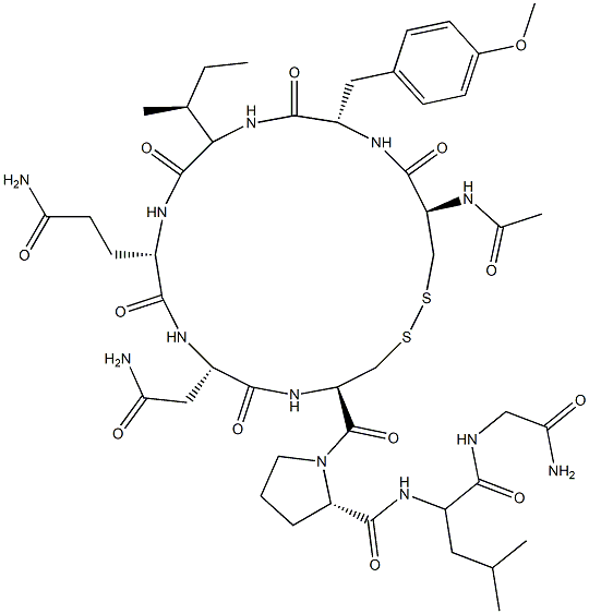 Oxytocin, N-acetyl-2-(O-methyl-l-tyrosine)- Struktur