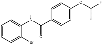 N-(2-bromophenyl)-4-(difluoromethoxy)benzamide Struktur