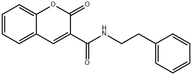 2-oxo-N-(2-phenylethyl)-2H-chromene-3-carboxamide Struktur