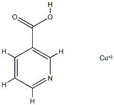 3-Pyridinecarboxylicacid, copper(2+) salt (2:1) Struktur