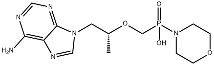 [2-(6-AMino-9H-purin-9-yl)-1-Methylethoxy]Methyl]-4-Morpholinylphosphinic Acid Struktur