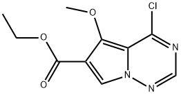 Ethyl 4-chloro-5-Methoxypyrrolo[1,2-f][1,2,4]triazine-6-carboxylate Struktur