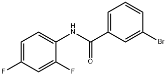 3-bromo-N-(2,4-difluorophenyl)benzamide Struktur