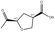 3-Furancarboxylic acid, 5-acetyltetrahydro-, (3R,5R)-rel- (9CI) Struktur