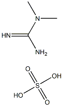 Guanidine, N,N-dimethyl-, sulfate (1:1) Struktur