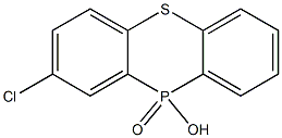 2-Chloro-10-hydroxy-10H-phenothiaphosphine 10-oxide Struktur