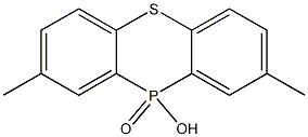 10-Hydroxy-2,8-dimethyl-10H-phenothiaphosphine 10-oxide Struktur