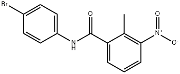 N-(4-bromophenyl)-2-methyl-3-nitrobenzamide Struktur