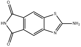 5H-Pyrrolo[3,4-f]benzothiazole-5,7(6H)-dione,2-amino-(9CI) Struktur