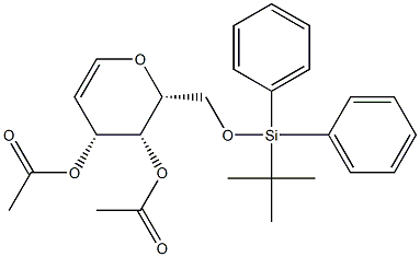 3 4-DI-O-ACETYL-6-O-(TERT-BUTYLDIPHENYL& Struktur