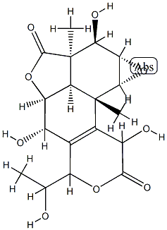 (14ξ)-7,7-O-Seco-8-deoxy-8,9-didehydro-15-de(hydroxymethyl)-9,11-dihydro-7α,11-dihydroxypodolactone B Struktur