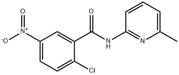 2-chloro-N-(6-methylpyridin-2-yl)-5-nitrobenzamide Struktur