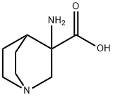 1-Azabicyclo[2.2.2]octane-3-carboxylicacid,3-amino-(9CI) Struktur