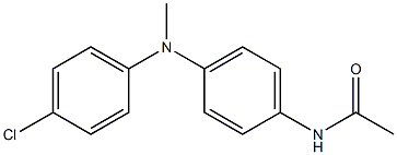 N-(4-{[(4-chlorophenyl)methyl]amino}phenyl)acetamide Struktur