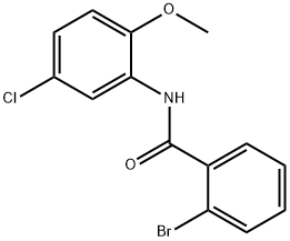 2-bromo-N-(5-chloro-2-methoxyphenyl)benzamide Struktur