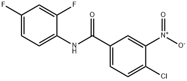 4-chloro-N-(2,4-difluorophenyl)-3-nitrobenzamide Struktur