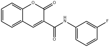 N-(3-fluorophenyl)-2-oxo-2H-chromene-3-carboxamide Struktur