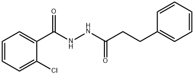 2-chloro-N'-(3-phenylpropanoyl)benzohydrazide Struktur