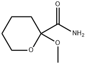 2H-Pyran-2-carboxamide,tetrahydro-2-methoxy-(8CI) Struktur