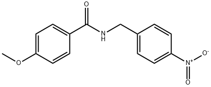 4-methoxy-N-(4-nitrobenzyl)benzamide Struktur