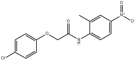 2-(4-chlorophenoxy)-N-(2-methyl-4-nitrophenyl)acetamide Struktur