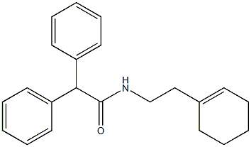 N-[2-(1-cyclohexen-1-yl)ethyl]-2,2-diphenylacetamide Struktur