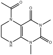 Lumazine,  5-acetyl-5,6,7,8-tetrahydro-1,3-dimethyl-  (8CI) Struktur