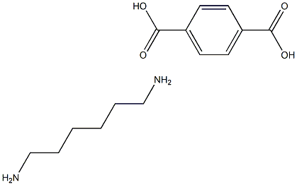 1,4-Benzenedicarboxylic acid, compd. with 1,6-hexanediamine (1:1) Struktur